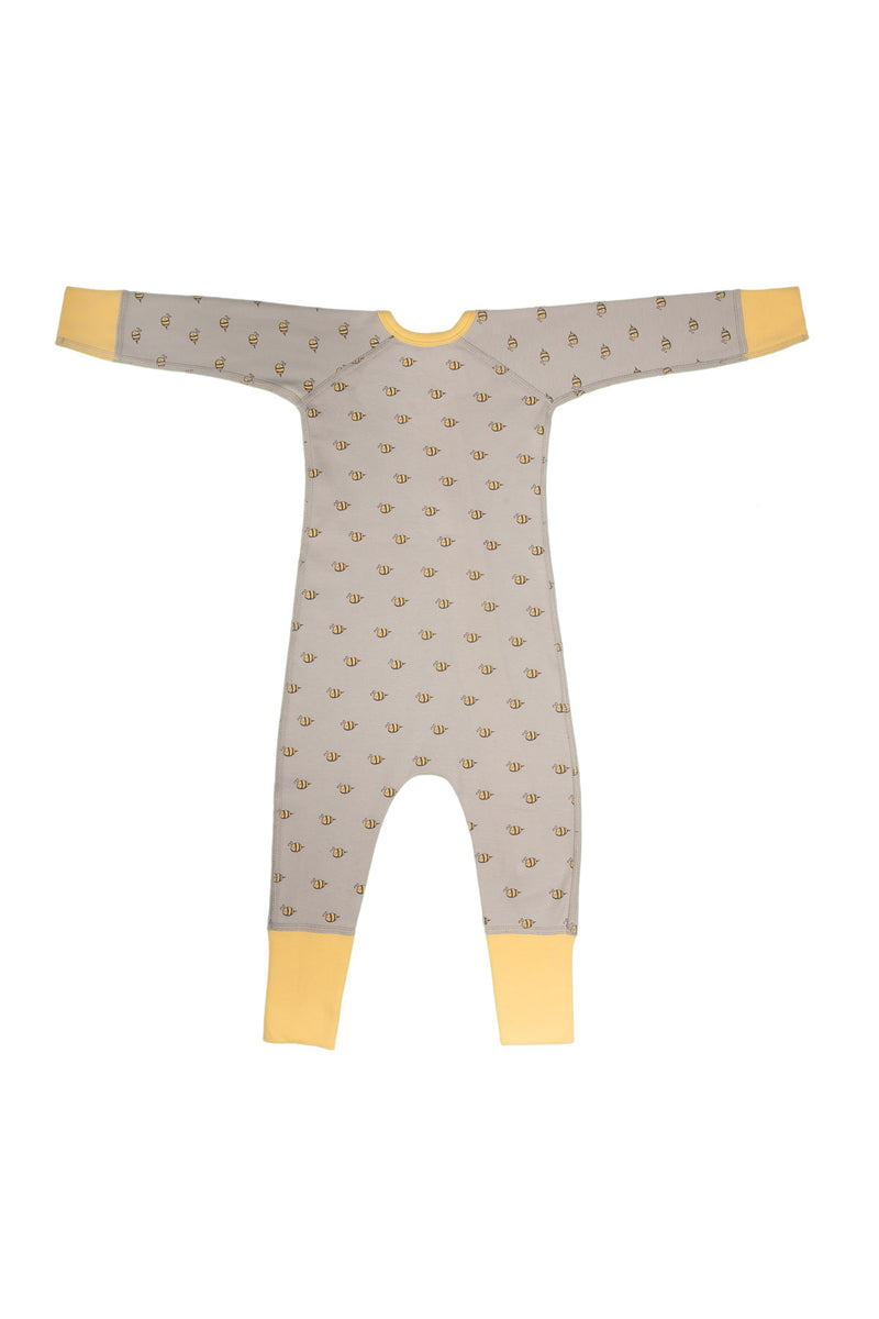 Signature Bee Baby Unisex Organic Two-Way Zipped Rompers