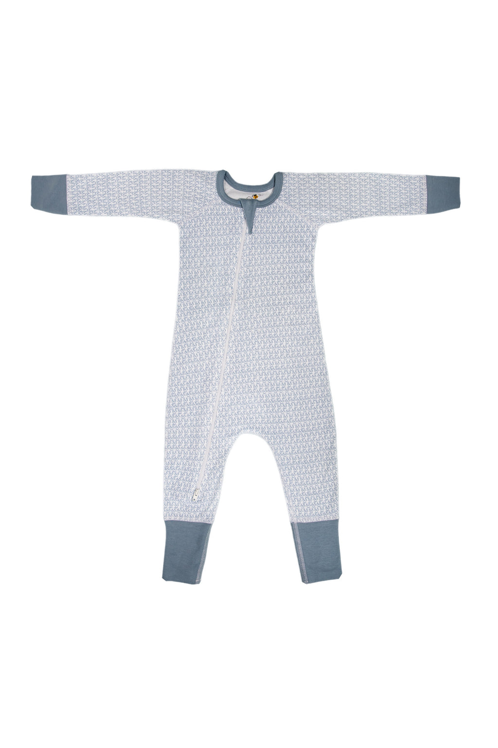 Graphic Baby Unisex Organic Two-Way Zip Rompers