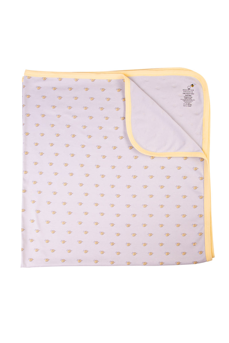 Signature Bee Baby Unisex Organic Swaddle Blankets