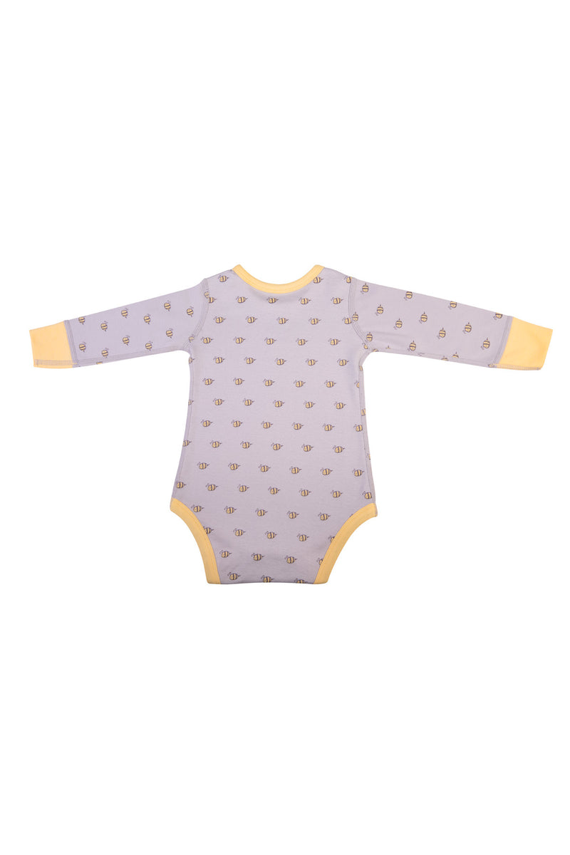 Signature Bee Baby Unisex Organic Long-Sleeve Bodysuits