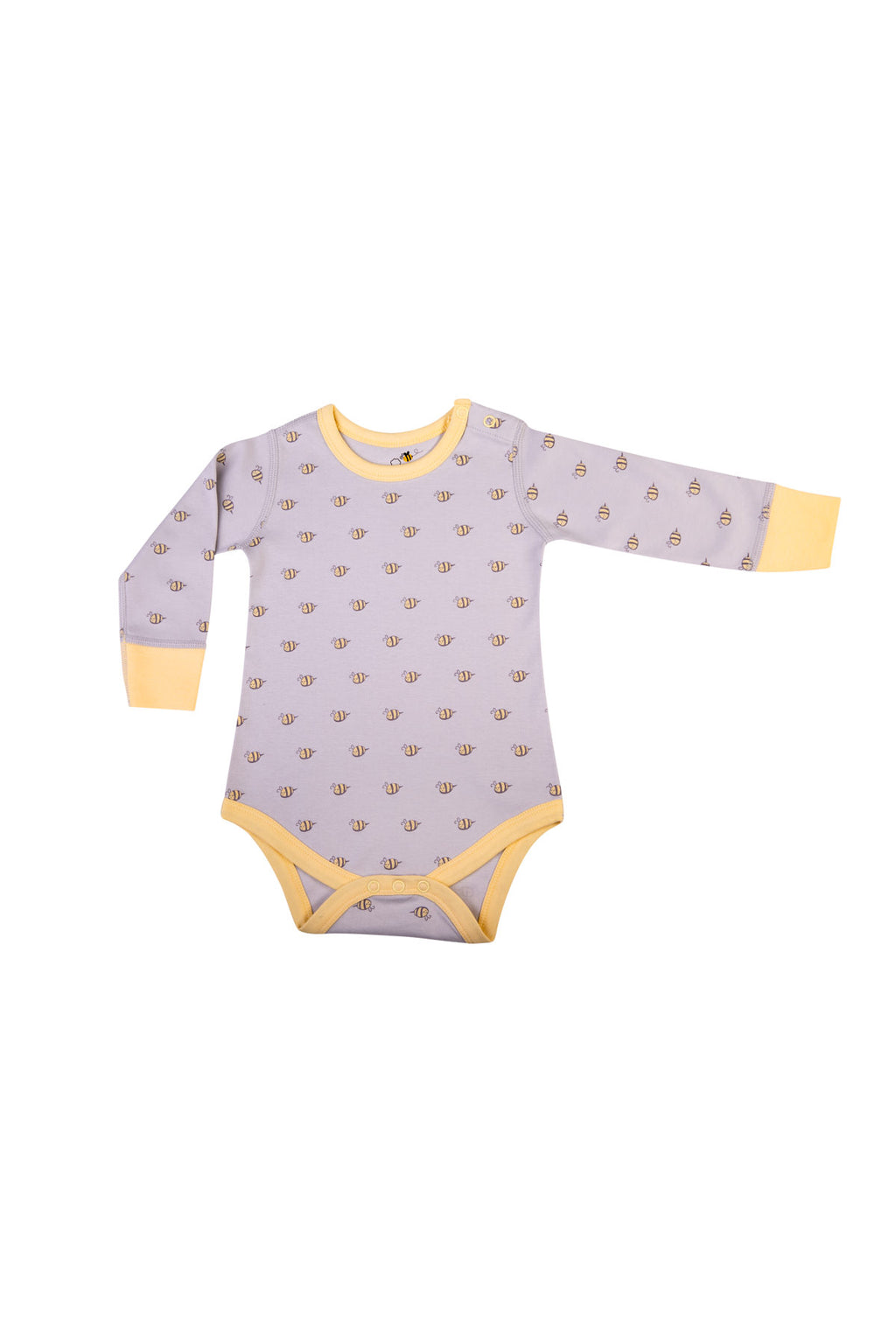 Signature Bee Baby Unisex Organic Long-Sleeve Bodysuits