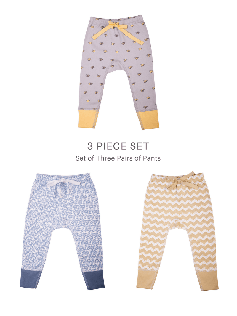 Set of Baby Unisex Organic Pants (3 Piece Set)