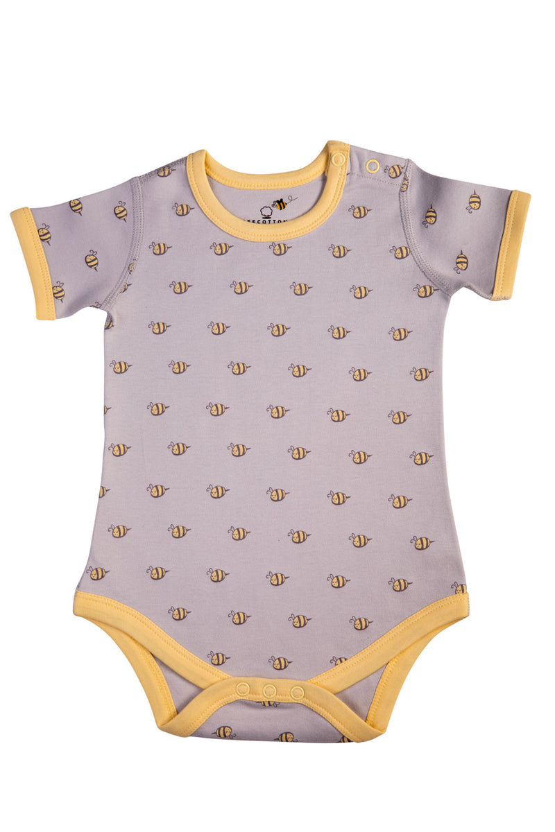 Preemie Baby Unisex Organic 5 Piece Set w/Short-Sleeve Bodysuit