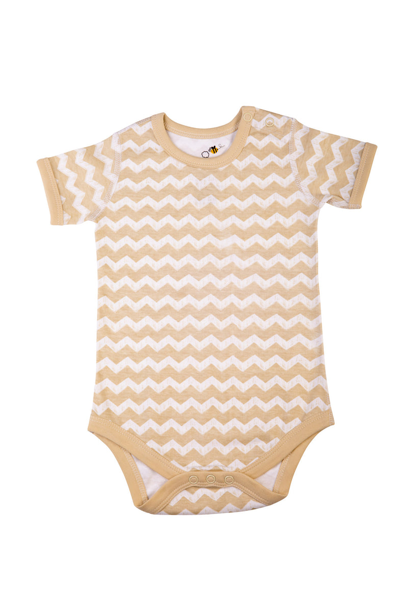 Set of Baby Unisex Organic SS Bodysuits w/Matching Pants (6 Piece Set)