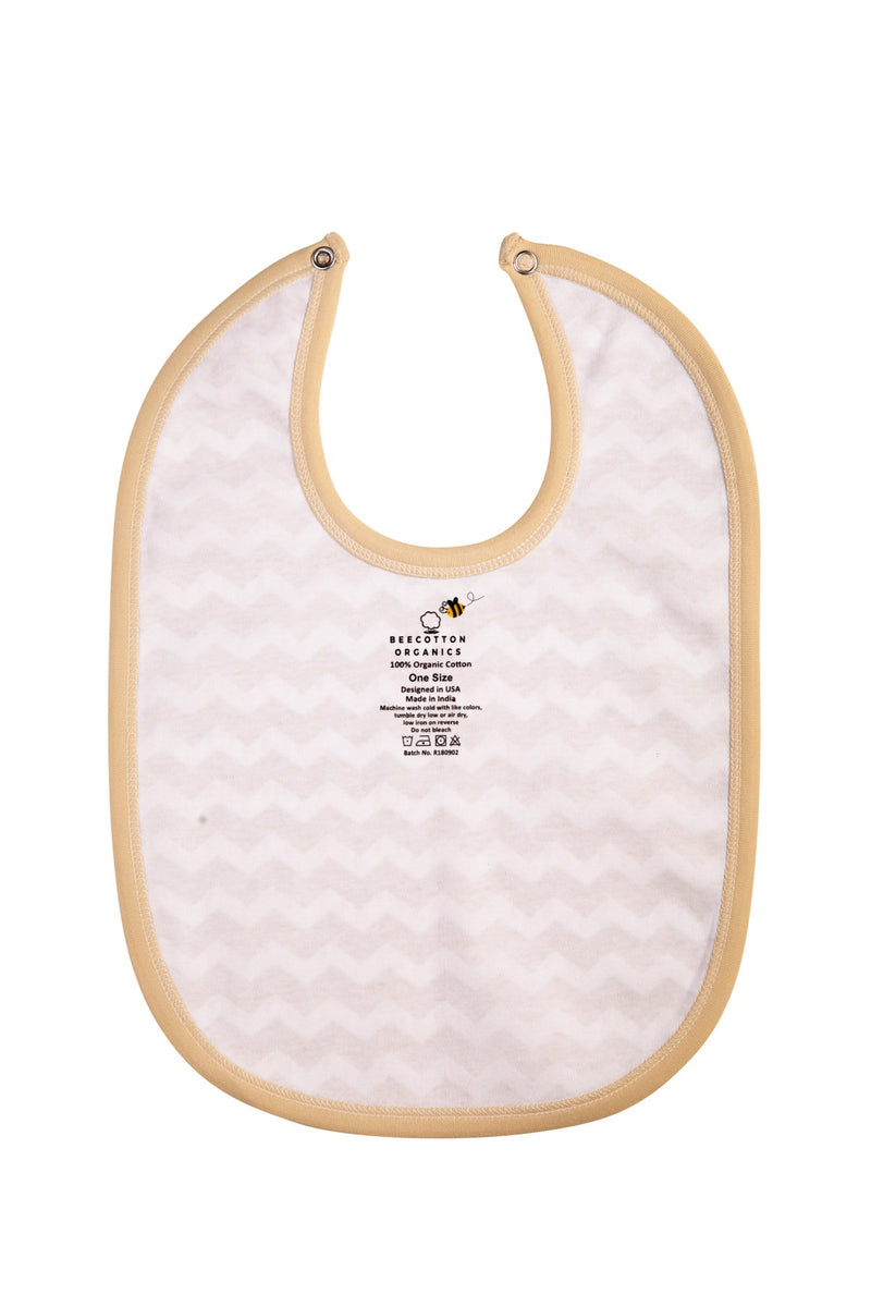 Chevron Baby Unisex Organic Bibs