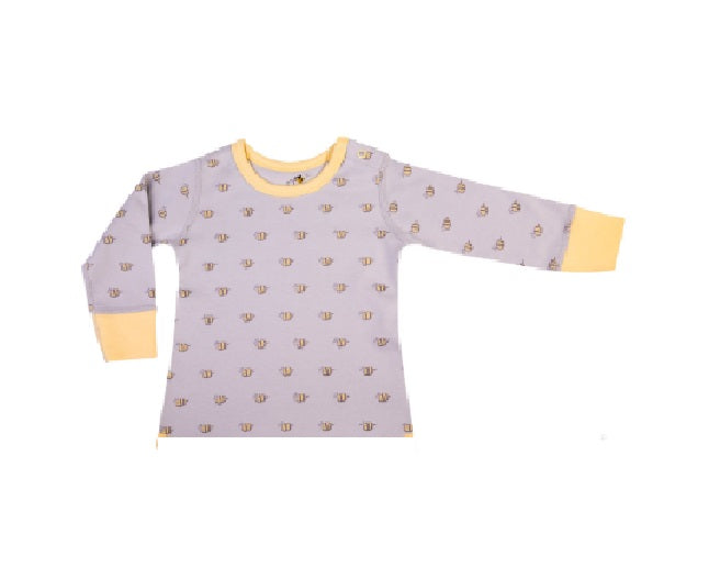 Bee Toddler Unisex Organic Cotton Two Piece Sleeping Suit